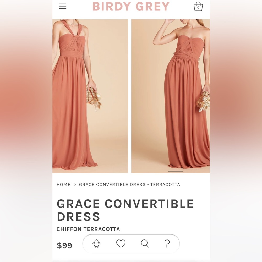 Birdy Grey Grace Convertible Dress Terracotta